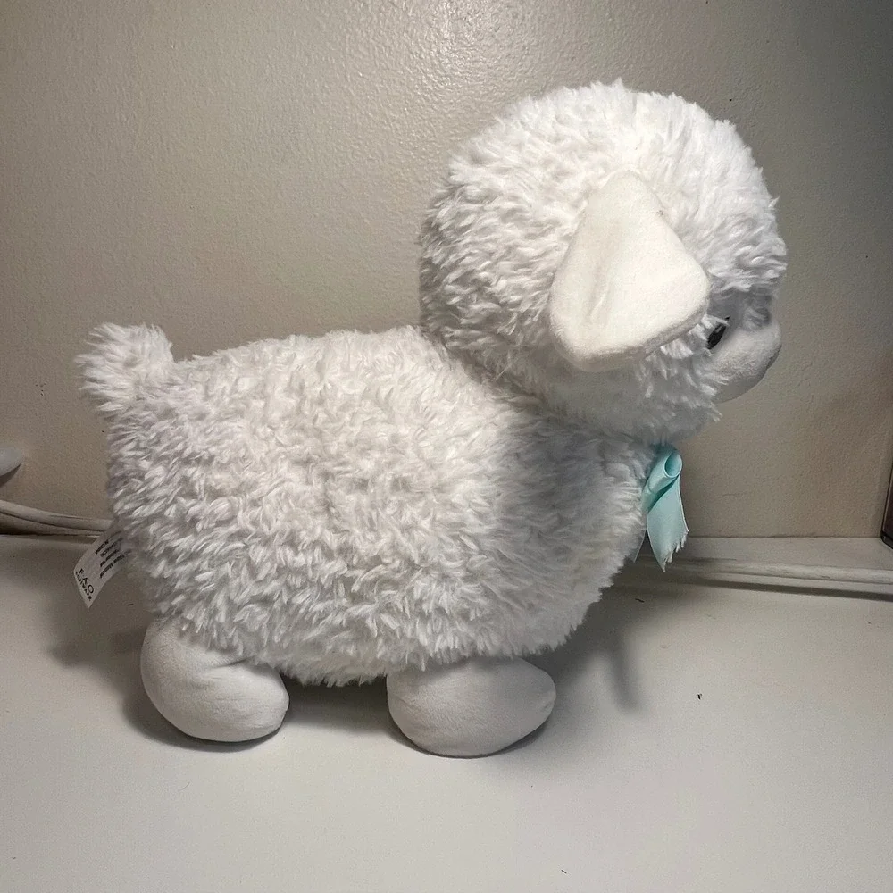 FAO Schwarz Glow Brights Lamb LED Lights‎ Baa Plush Sherpa Sheep Stuffed Animal